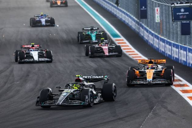 44 Lewis Hamilton GBR, Mercedes AMG Petronas F1 Team , F1 Grand Prix of Miami at Miami International Autodrome on May 7, 2023 in Miami, United States of America Photo by HOCH ZWEI Miami United States of America