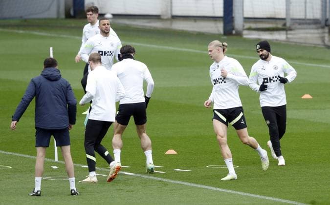 Football, CL, Manchester City, Training