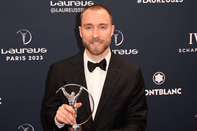 Sport Themen der Woche KW19 Sport Bilder des Tages Christian Eriksen - trophee : Laureus World Sports Awards - Paris - 08 05 2023 FedericoPestellini Panoramic 