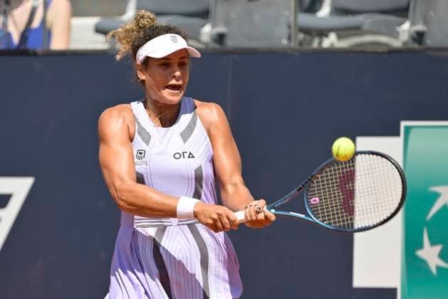 Photo Fabrizio Corradetti LaPresse May 09 2023 Rome, Italy Tennis Internazionali BNL d Italia 2023 Mayar Sherif (EGY) vs Anna Blinkova (RUS) In the pic: Mayar Sherif (EGY)  Copyright: xFabrizioxCorradettix xLaPressex