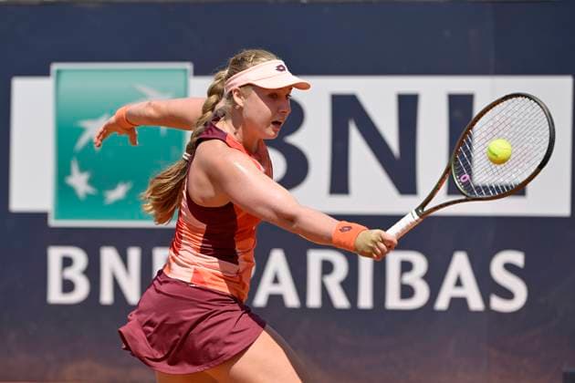 Photo Fabrizio Corradetti LaPresse May 09 2023 Rome, Italy Tennis Internazionali BNL d Italia 2023 Mayar Sherif (EGY) vs Anna Blinkova (RUS) In the pic: Anna Blinkova (RUS)  Copyright: xFabrizioxCorradettix xLaPressex