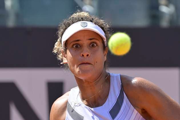 Photo Fabrizio Corradetti LaPresse May 09 2023 Rome, Italy Tennis Internazionali BNL d Italia 2023 Mayar Sherif (EGY) vs Anna Blinkova (RUS) In the pic: Mayar Sherif (EGY)  Copyright: xFabrizioxCorradettix xLaPressex