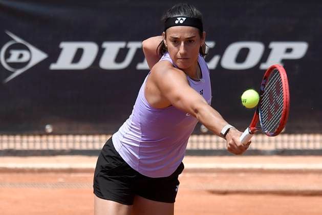 Caroline Garcia of France is training during the Internazionali BNL d Italia tennis tournament at Foro Italico in Rome, Italy on May 9th, 2023. antoniettaxbaldassarre