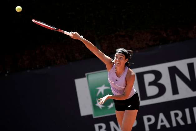 Caroline Garcia of France is training during the Internazionali BNL d Italia tennis tournament at Foro Italico in Rome, Italy on May 9th, 2023. antoniettaxbaldassarre