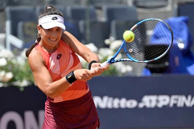 Photo Fabrizio Corradetti LaPresse May 09 2023 Rome, Italy Tennis Internazionali BNL d Italia 2023 Xiyu Wang (CHN) vs Lucrezia Stefanini (ITA) In the pic: Lucrezia Stefanini (ITA)  Copyright: xFabrizioxCorradettix xLaPressex