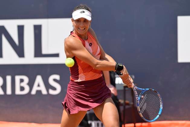 Photo Fabrizio Corradetti LaPresse May 09 2023 Rome, Italy Tennis Internazionali BNL d Italia 2023 Xiyu Wang (CHN) vs Lucrezia Stefanini (ITA) In the pic: Lucrezia Stefanini (ITA)  Copyright: xFabrizioxCorradettix xLaPressex
