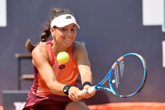 Photo Fabrizio Corradetti LaPresse May 09 2023 Rome, Italy Tennis Internazionali BNL d Italia 2023 Xiyu Wang (CHN) vs Lucrezia Stefanini (ITA) In the pic: Lucrezia Stefanini (ITA)  Copyright: xFabrizioxCorradettix xLaPressex