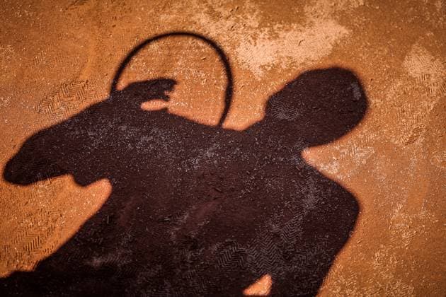 Sport Themen der Woche KW19 Sport Bilder des Tages TENNIS - ATP, Tennis Herren DANUBE Upper Austria Open MAUTHAUSEN,AUSTRIA,09.MAY.23 - TENNIS - ATP Challenger Tour, DANUBE Upper Austria Open. Image shows the shadow of Mirza Basic (BIH).  GEPAxpictures xManfredxBinder