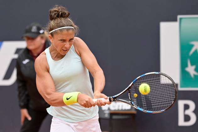 Photo Fabrizio Corradetti LaPresse May 10 2023 Rome, Italy Tennis Internazionali BNL d Italia 2023 Anastasia Pavlyuchenkova (RUS) vs Sara Errani (ITA) In the pic: Sara Errani (ITA  Copyright: xFabrizioxCorradettix xLaPressex