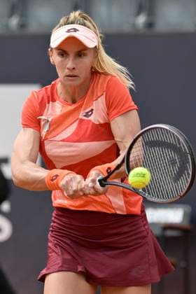 Photo Fabrizio Corradetti LaPresse May 10 2023 Rome, Italy Tennis Internazionali BNL d Italia 2023 Lesia Tsurenko (UKR) vs Elina Svitolina (UKR) In the pic: Lesia Tsurenko (UKR)  Copyright: xFabrizioxCorradettix xLaPressex