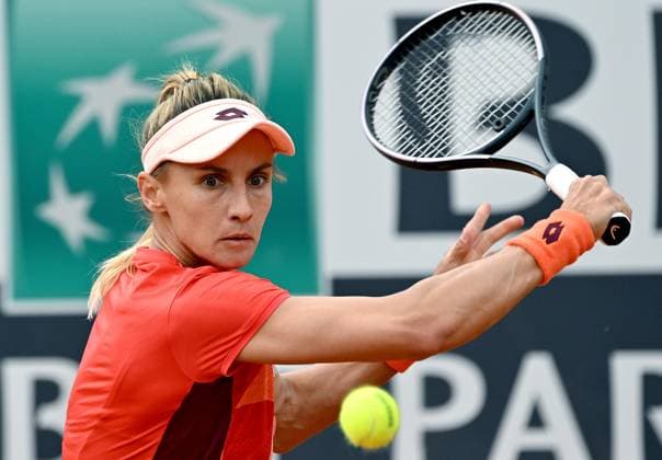 May 10, 2023, ROME: Lesia Tsurenko of Ukraine in action during her women s singles first round match against Elina Svitolina of Ukraine (not pictured) at the Italian Open tennis tournament in Rome, Italy, 10 May 2023. ANSA ETTORE FERRARI Italian Open tennis tournament  - ZUMAa110 20230510_zaf_a110_059 Copyright: xEttorexFerrarix