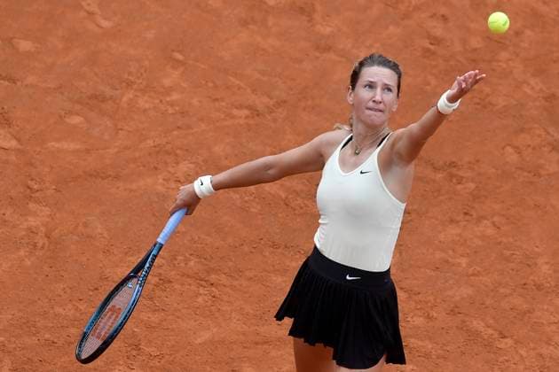 Victoria Azarenka of Belarus during her match against Sloane Stephens of United States of America at the Internazionali BNL d Italia tennis tournament at Foro Italico in Rome, Italy on May 11th, 2023. antoniettaxbaldassarre