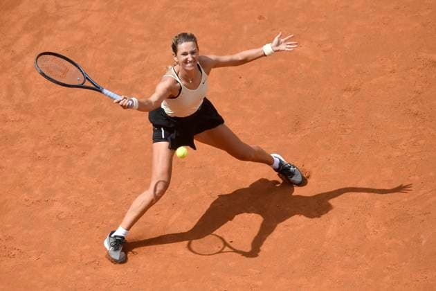 Victoria Azarenka of Belarus during her match against Sloane Stephens of United States of America at the Internazionali BNL d Italia tennis tournament at Foro Italico in Rome, Italy on May 11th, 2023. antoniettaxbaldassarre
