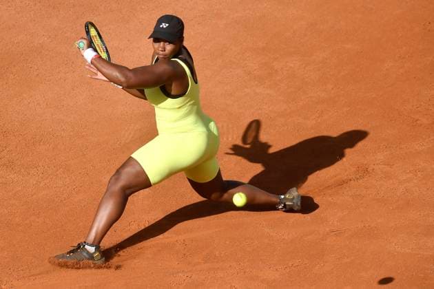 Taylor Townsend of United States of America during her match against Jessica Pegula of United States of America at the Internazionali BNL d Italia tennis tournament at Foro Italico in Rome, Italy on May 11th, 2023. antoniettaxbaldassarre