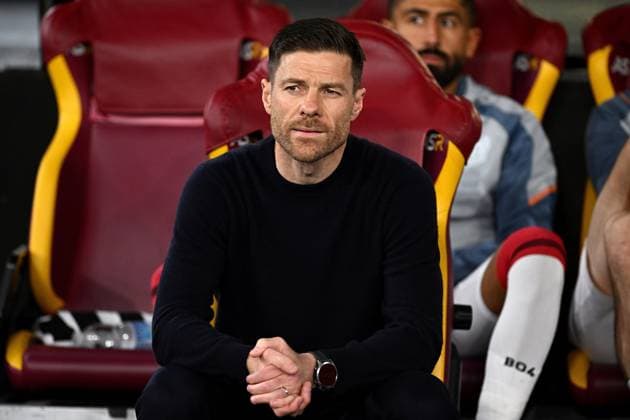 Xabi Alonso of Bayer Leverkusen during the UEFA Europa League match between AS Roma and Bayer Leverkusen at Stadio Olimpico on May 11, 2023 in Rome, Italy.  Copyright: xGennaroxMasi LiveMediax xipa-agex xLivexMediax 0 IPA_IPA37876920