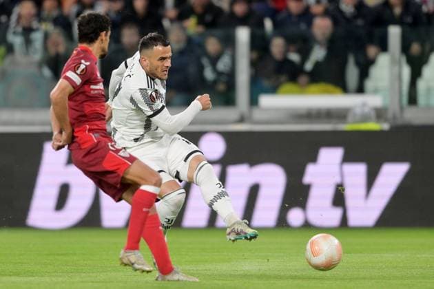 Photo Tano Pecoraro LaPresse May 11, 2023 - Turin, Italy Soccer Juventus vs Siviglia - UEFA Europa League 2022 2023 - Allianz Stadium In the photo: kostic  Copyright: xTanoxPecoraro LaPressex