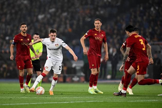 Florian Wirtz of Bayer Leverkusen during the UEFA Europa League match between AS Roma and Bayer Leverkusen at Stadio Olimpico on May 11, 2023 in Rome, Italy.  Copyright: xGennaroxMasi LiveMediax xipa-agex xLivexMediax 0 IPA_IPA37877153