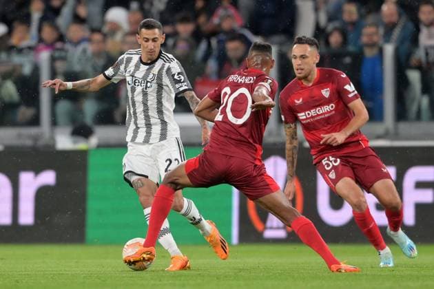 Photo Tano Pecoraro LaPresse May 11, 2023 - Turin, Italy Soccer Juventus vs Siviglia - UEFA Europa League 2022 2023 - Allianz Stadium In the photo: di maria, fernando  Copyright: xTanoxPecoraro LaPressex