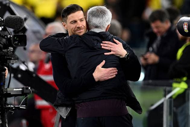 Xabi Alonso of Bayer Leverkusen during the UEFA Europa League match between AS Roma and Bayer Leverkusen at Stadio Olimpico on May 11, 2023 in Rome, Italy.  Copyright: xGennaroxMasi LiveMediax xipa-agex xLivexMediax 0 IPA_IPA37877616