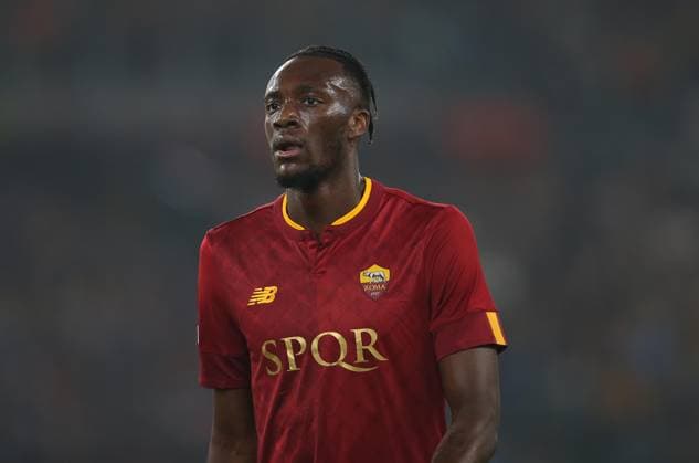 - AS Roma v Bayer 04 Leverkusen, UEFA Europa League, Semi finals, 1st leg, Stadio Olimpico, Rome, Italy. - 11th May 2023 Tammy Abraham of AS Roma. - AS Roma v Bayer 04 Leverkusen, UEFA Europa League, Semi finals, 1st leg, Stadio Olimpico, Rome, Italy. - 11th May 2023. Rome Stadio Olimpico Italy Copyright: xDanxWeirx CP_AS_Roma_Bayer_Leverkusen_26