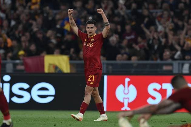 Paulo Dybala (Roma) during the UEFA Europa League 2022 2023 match between Roma 1-0 Leverkusen at Olimpic Stadium on May 11, 2023 in Roma, Italy. Noxthirdxpartyxsales  (218225219)