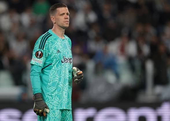 Turin, Italy, 11th May 2023. Wojciech Szczesny of Juventus looks on during the UEFA Europa League match at Allianz Stadium, Turin. Picture credit should read: Jonathan Moscrop Sportimage EDITORIAL USE ONLY. No use with unauthorised audio, video, data, fixture lists, club league logos or live services. Online in-match use limited to 120 images, no video emulation. No use in betting, games or single club league player publications. SPI-2435-0069