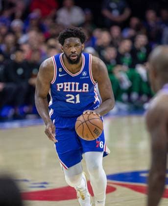 National Basketball Association - Sixers v Boston Celtics Joel Embiid (21 Sixers) going forward during the National Basketball Association playoff game between Philadelphia Sixers and Boston Celtics at Wells Fargo Center in Philadelphia, USA Georgia Soares SPP Copyright: xGeorgiaxSoaresx xSPPx georgia_soares_sports_press_photo_178629