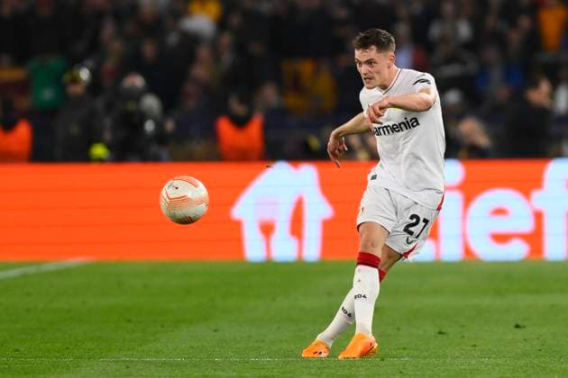AS Roma v Bayer 04 Leverkusen: Semi-Final First Leg - UEFA Europa League Florian Wirtz of Bayer 04 Leverkusen during the first leg of the Semi-final of the UEFA Europa League between A.S. Roma vs Bayer 04 Leverkusen on May 11, 2023 at the Stadio Olimpico in Rome. Rome Italy Italy  Copyright: xDomenicoxCippitellix originalFilename:cippitelli-asromavs230511_npRsb.jpg