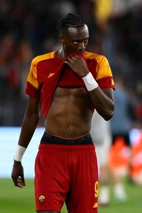 AS Roma v Bayer 04 Leverkusen: Semi-Final First Leg - UEFA Europa League Tammy Abraham of A.S. Roma during the first leg of the Semi-final of the UEFA Europa League between A.S. Roma vs Bayer 04 Leverkusen on May 11, 2023 at the Stadio Olimpico in Rome. Rome Italy Italy  Copyright: xDomenicoxCippitellix originalFilename:cippitelli-asromavs230511_nppAk.jpg
