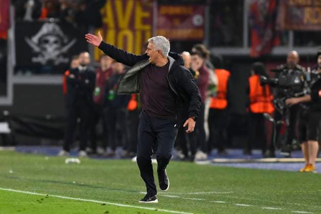 AS Roma v Bayer 04 Leverkusen: Semi-Final First Leg - UEFA Europa League Jose Mourinho of A.S. Roma during the first leg of the Semi-final of the UEFA Europa League between A.S. Roma vs Bayer 04 Leverkusen on May 11, 2023 at the Stadio Olimpico in Rome. Rome Italy Italy  Copyright: xDomenicoxCippitellix originalFilename:cippitelli-asromavs230511_npB0p.jpg