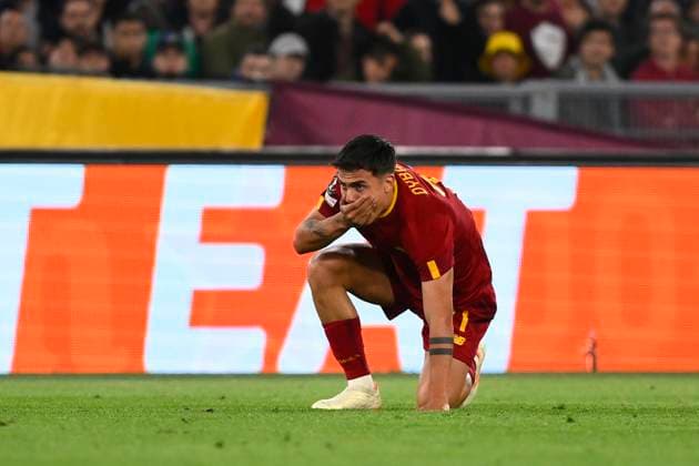 AS Roma v Bayer 04 Leverkusen: Semi-Final First Leg - UEFA Europa League Paulo Dybala of A.S. Roma during the first leg of the Semi-final of the UEFA Europa League between A.S. Roma vs Bayer 04 Leverkusen on May 11, 2023 at the Stadio Olimpico in Rome. Rome Italy Italy  Copyright: xDomenicoxCippitellix originalFilename:cippitelli-asromavs230511_npvWJ.jpg