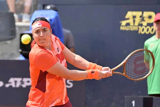 Photo Fabrizio Corradetti LaPresse May 12 2023 Rome, Italy Tennis Internazionali BNL d Italia 2023 IOns Jabeur (TUN) vs Paula Badosa (ESP) In the pic: Ons Jabeur (TUN)  Copyright: xFabrizioxCorradettix xLaPressex