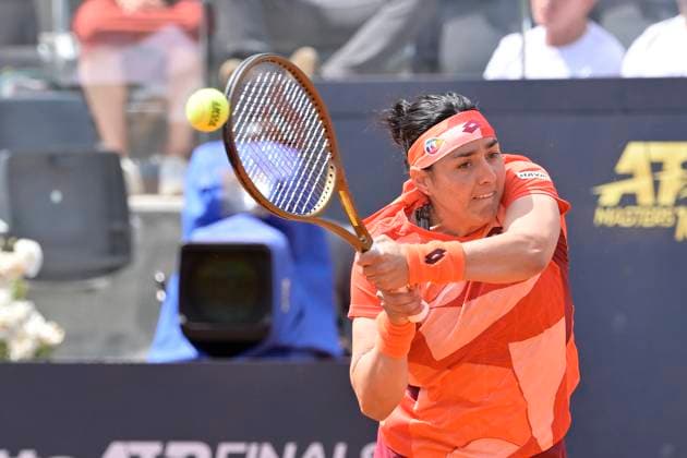 Photo Fabrizio Corradetti LaPresse May 12 2023 Rome, Italy Tennis Internazionali BNL d Italia 2023 IOns Jabeur (TUN) vs Paula Badosa (ESP) In the pic: Ons Jabeur (TUN)  Copyright: xFabrizioxCorradettix xLaPressex