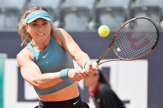 Photo Fabrizio Corradetti LaPresse May 12 2023 Rome, Italy Tennis Internazionali BNL d Italia 2023 IOns Jabeur (TUN) vs Paula Badosa (ESP) In the pic: Paula Badosa (ESP)  Copyright: xFabrizioxCorradettix xLaPressex