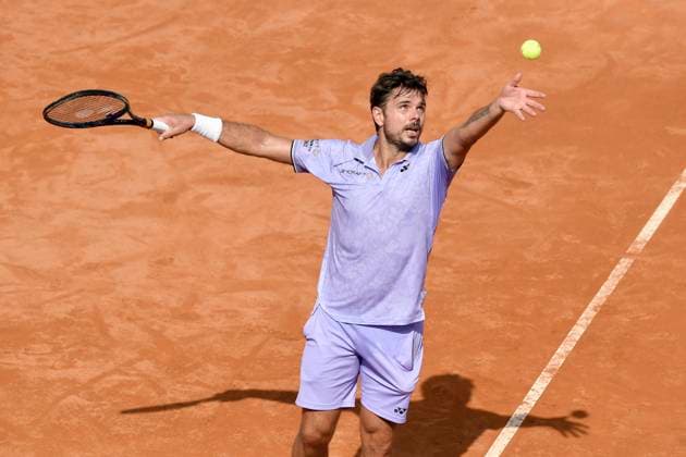 Sport Themen der Woche KW19 Stan Wawrinka of switzerland during his match against Grigor Dimitrov of Bulgaria at the Internazionali BNL d Italia tennis tournament at Foro Italico in Rome, Italy on May 12th, 2023. antoniettaxbaldassarre