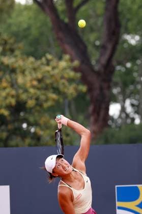 May 13, 2023, Rome, Naples, Italy: Xiyu Wang (CHN) against Taylor Townsend (USA) during the 2nd round of WTA, Tennis Damen 1000 in Rome against , Italy, 13 May 2023 Rome Italy - ZUMAl131 20230513_zsp_l131_022 Copyright: xCiroxDexLucax