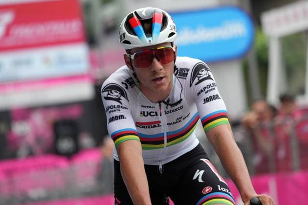 Foto Gian Mattia D Alberto LaPresse 13 Maggio 2023 Fossombrone - Italia - Ciclismo - Giro d Italia 2023 - Edizione 106 - Tappa 8 da Terni a Fossombrone. Nella foto: EVENEPOEL Remco(BEL)SOUDAL QUICK-STEP May 13, 2023 Fossombrone Italy - Sport, Cycling - Giro d Italia 2023 - 106th Edition - Stage 8 from Terni to Fossombrone. In the pic:  Copyright: xGianxMattiaxD Alberto LaPressex