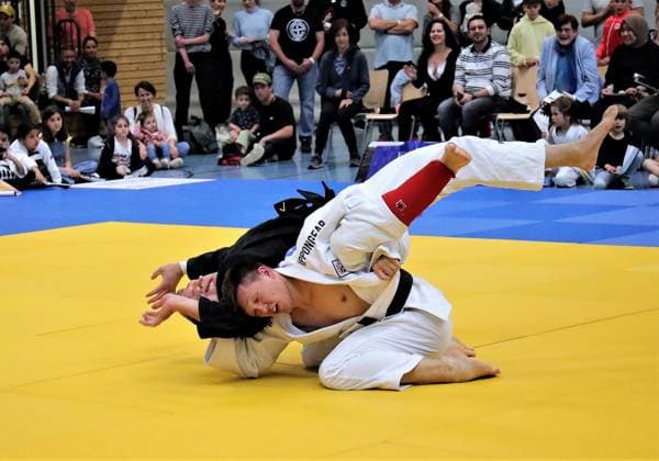 13 05 2023 Offenbach 1 Judo Bundesliga 2023 1 JC Samurai Offenbach vs TSV Abensberg Men Markus Seifert Samurai wins against Daniel Neuberger Abensberg