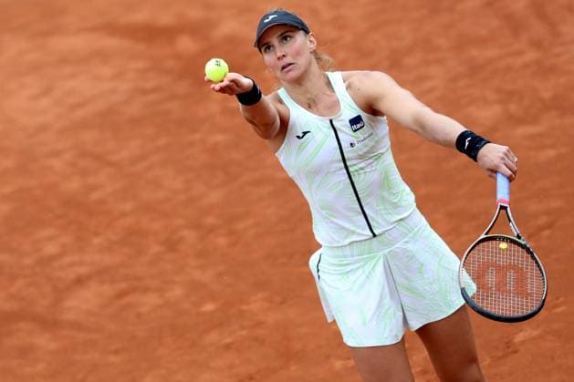 Rome, Italy 13.05.2023: Match between M.Linette of Poland again Haddad Maia of Brazil the Internazionali BNL d Italia tennis tournament at Foro Italico in Rome, Italy on May 13th, 2023.  Copyright: xmarcoxiacobuccix xipa-agency.netx xmarcoxiacobuccix 0 IPA_IPA37918043