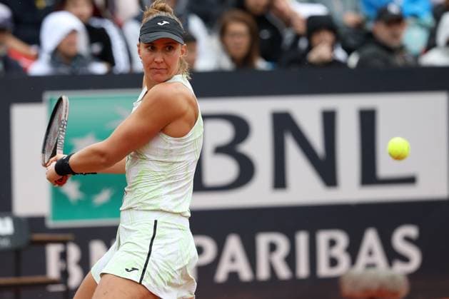 Rome, Italy 13.05.2023: Match between M.Linette of Poland again Haddad Maia of Brazil the Internazionali BNL d Italia tennis tournament at Foro Italico in Rome, Italy on May 13th, 2023.  Copyright: xmarcoxiacobuccix xipa-agency.netx xmarcoxiacobuccix 0 IPA_IPA37918106