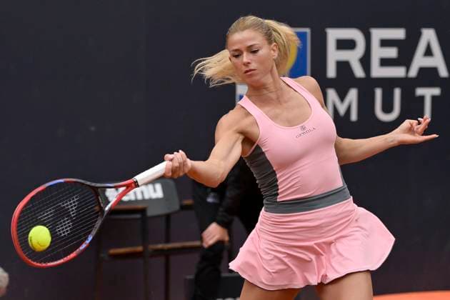 Photo Fabrizio Corradetti LaPresse May 14 2023 Rome, Italy Tennis Internazionali BNL d Italia 2023 Karolina Muchova (CZE) vs Camila Giorgi (ITA) In the pic: Camila Giorgi (ITA)  Copyright: xFabrizioxCorradettix xLaPressex