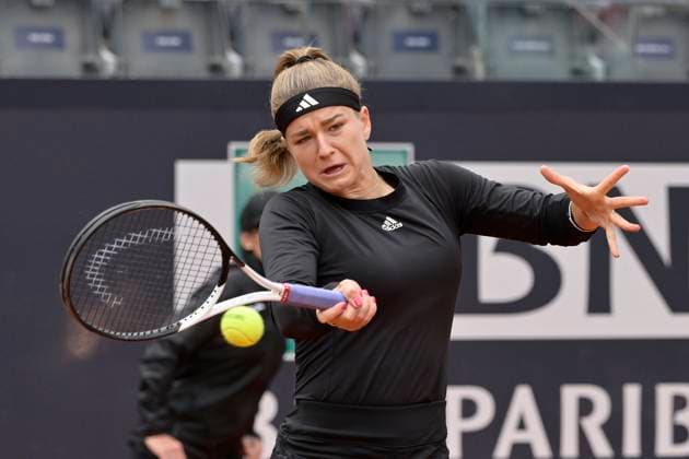 Photo Fabrizio Corradetti LaPresse May 14 2023 Rome, Italy Tennis Internazionali BNL d Italia 2023 Karolina Muchova (CZE) vs Camila Giorgi (ITA) In the pic: Karolina Muchova (CZE)  Copyright: xFabrizioxCorradettix xLaPressex