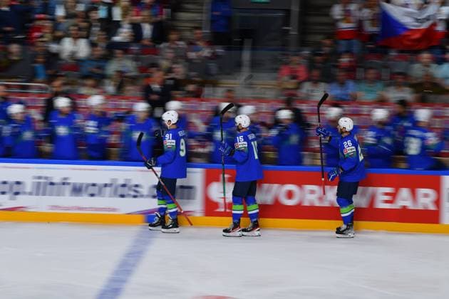 LATVIA, RIGA - 14.05.23: Game Slovenia vs Canada. IIHF 2023 Ice hockey, Eishockey World Championship, WM, Weltmeisterschaft at Arena Riga  Copyright: xVITALIIxKLIUIEVx