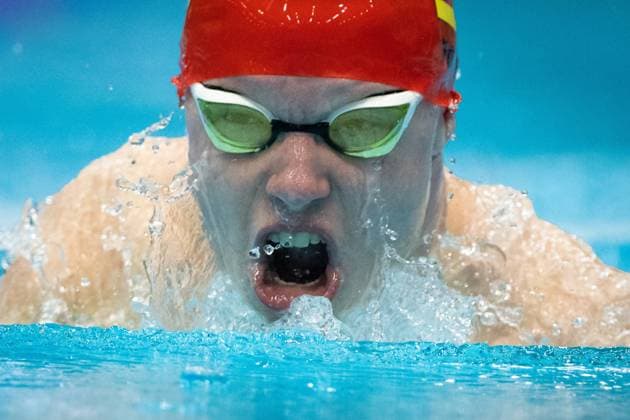 Bilder des Jahres 2023, Sport 05 Mai Sport Themen der Woche KW19 Sport Bilder des Tages Impressionen 37. IDM Schwimmen 2023 14. Mai 2023 37. IDM Schwimmen in Berlin Schwimm- und Sprunghalle im Europasportpark (SSE) Josia Topf schwimmt Weltrekord CREDIT: Ralf Kuckuck *** Impressions 37 IDM Swimming 2023 14 May 2023 37 IDM Swimming in Berlin Swimming and diving hall in the Europasportpark SSE Josia Topf swims world record CREDIT Ralf Kuckuck