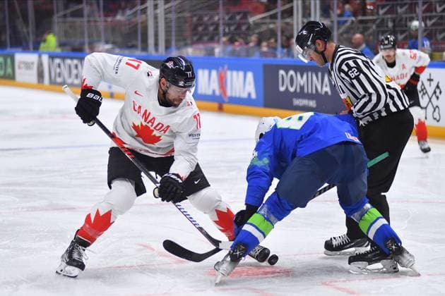 LATVIA, RIGA - 14.05.23: LUCIC Milan. Game Slovenia vs Canada. IIHF 2023 Ice hockey, Eishockey World Championship, WM, Weltmeisterschaft at Arena Riga  Copyright: xVITALIIxKLIUIEVx