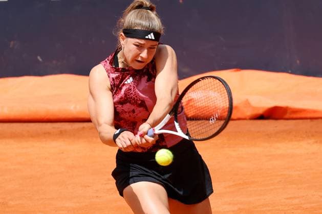 Karolina Muchova (CZE) against Camilla Giorgi (ITA) during Internazionali BNL d Italia (day7), Tennis Internationals in Rome, Italy, May 14 2023  Copyright: xAgnxFoto LiveMediax xipa-agency.x xLivexMediax 0 IPA_IPA37928813