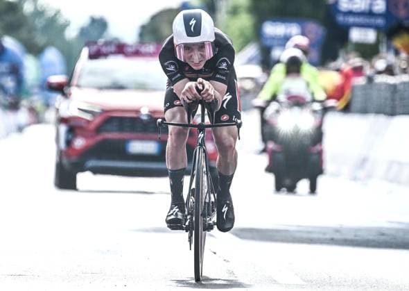 May 14, 2023, CESENA, ITALY: Belgian rider Remco Evenepoel of team Soudal Quick-Step in action during the ninth stage ITT crono of the 2023 Giro d Italia cycling race over 35 km from Savignano sul Rubicone to Cesena, Italy, 14 May 2023. ANSA LUCA ZENNARO Giro d Italia - 9th stage Itt  - ZUMAa110 20230514_zaf_a110_131 Copyright: xZenx