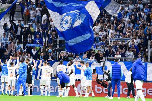 Remerciements des joueurs de Marseille aux supporters - FOOTBALL : Marseille vs Angers - Ligue 1 - 14 05 2023 FedericoPestellini Panoramic 