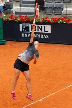 May 15, 2023, Rome, Naples, Italy: Anhelina Kalinina (UKR against Madison Keys (USA) during the day 8 of ATP, Tennis Herren 1000 in Rome, Italy, 15 May 2023 Rome Italy - ZUMAl131 20230515_zsp_l131_019 Copyright: xCiroxDexLucax