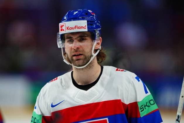 LATVIA, RIGA - 15.05.23: GRMAN Mario. Game Slovakia vs Canada. IIHF 2023 Ice hockey, Eishockey World Championship, WM, Weltmeisterschaft at Arena Riga  Copyright: xVITALIIxKLIUIEVx